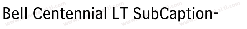 Bell Centennial LT SubCaption字体转换